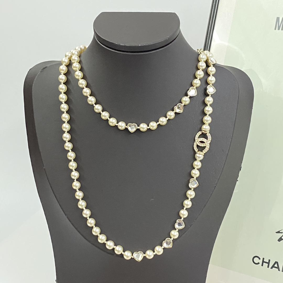 Chanel Long Pearl Necklace