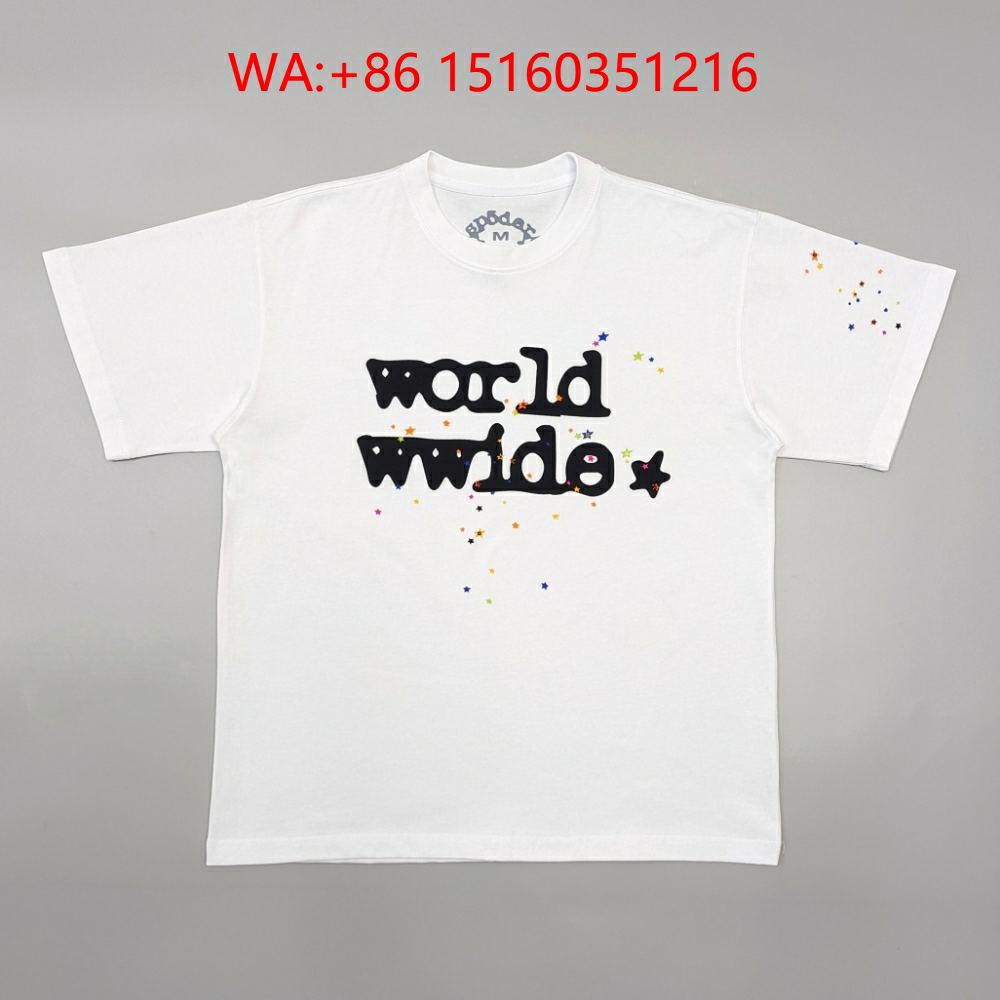 1:1 SP5DER WORLDWIDE T-shirt 01 Collection for men, Streetwear tee