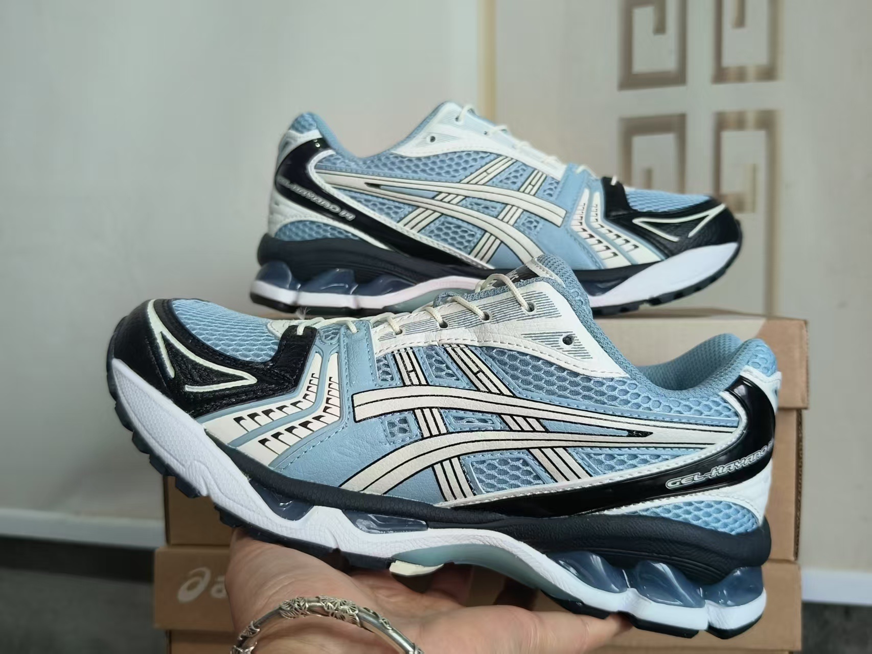 ASICS 1203A549-400 US Men's Sizes6 to 11 in half sizes Haze Blue Shoes tianlong