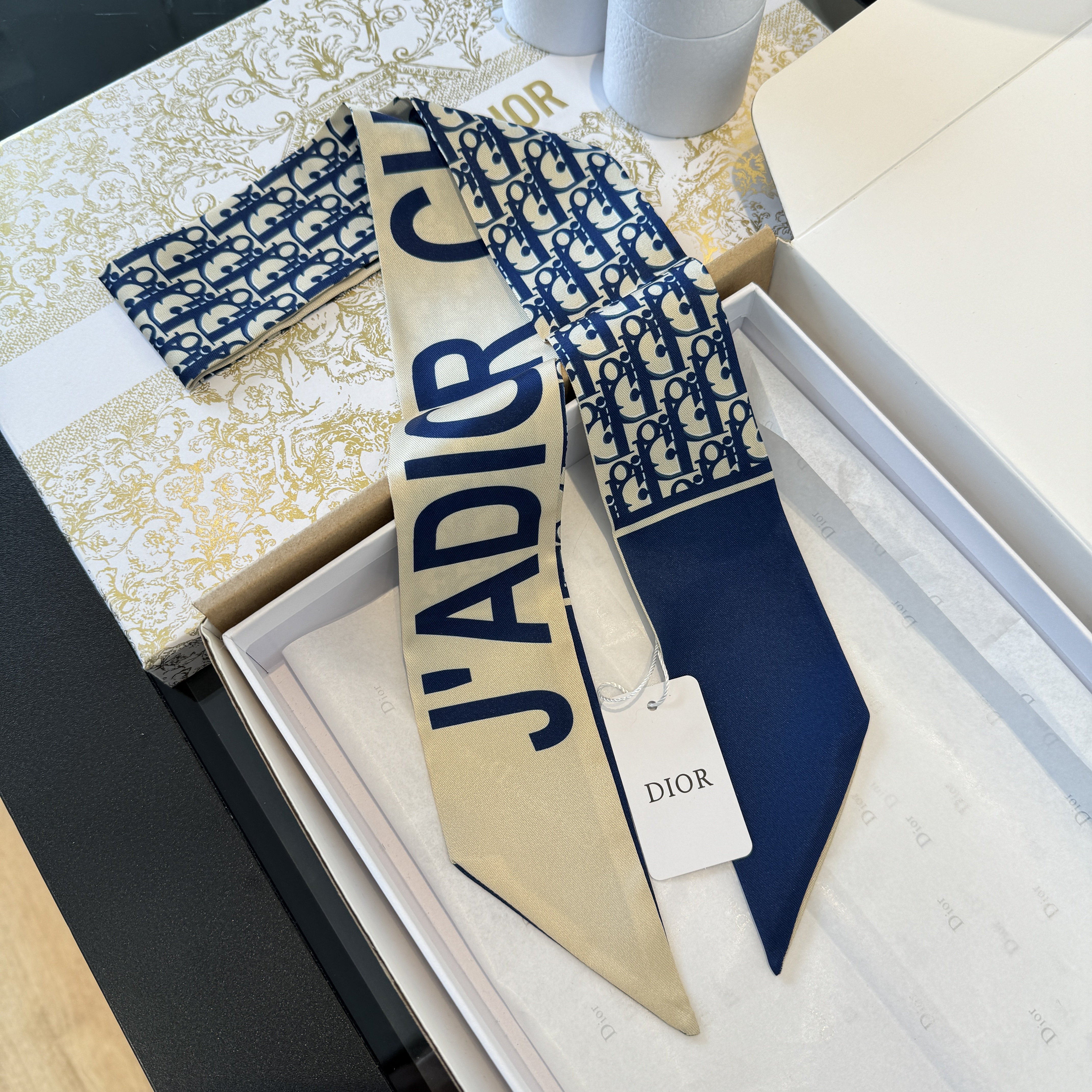 Dior Printed MITZAH Twilly