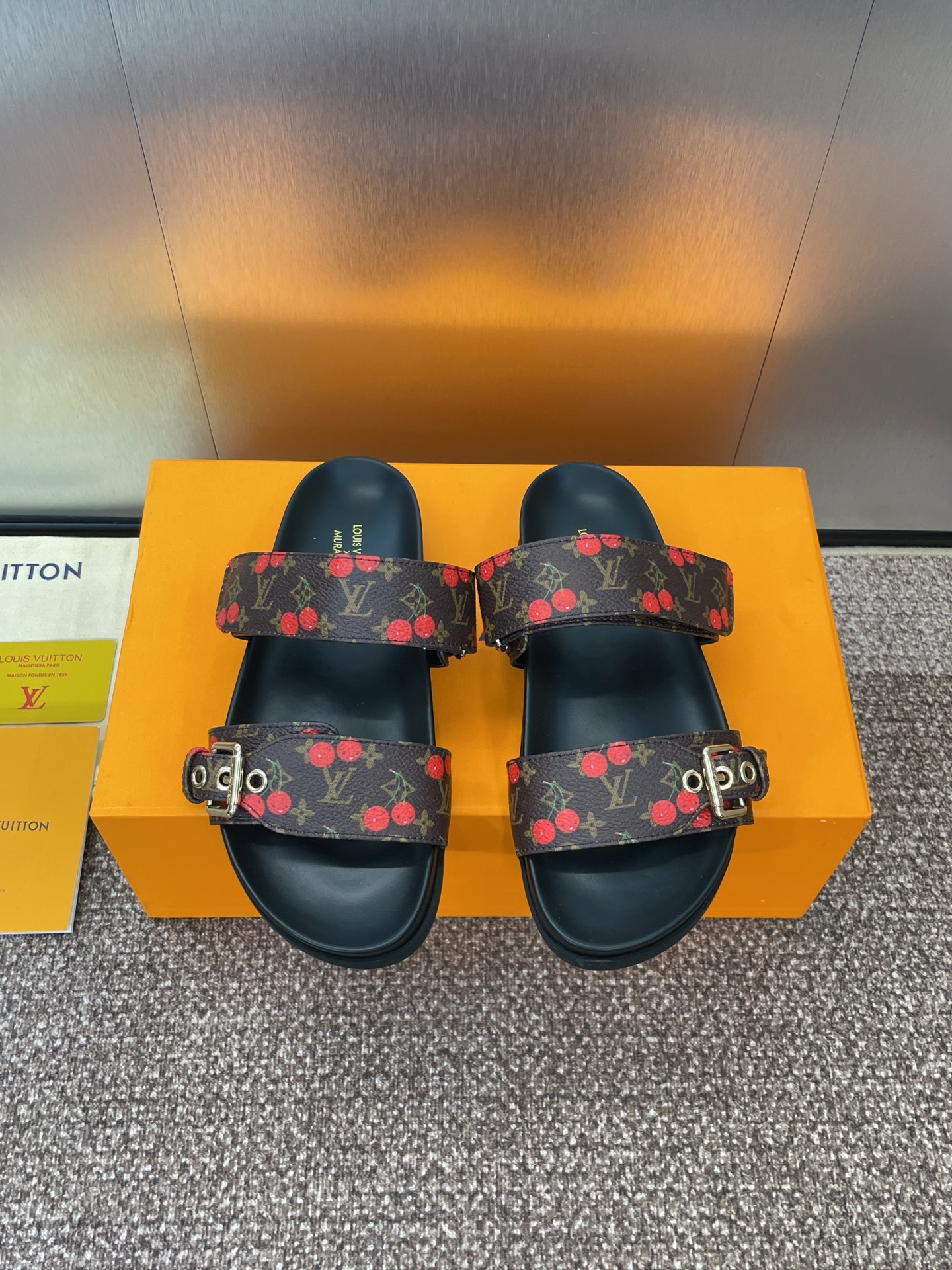 LV Monogram Canvas Slides Slippers