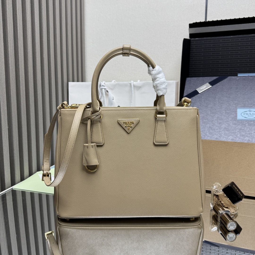 Prada Galleria Large Saffiano leather bag-Beige 1BA274