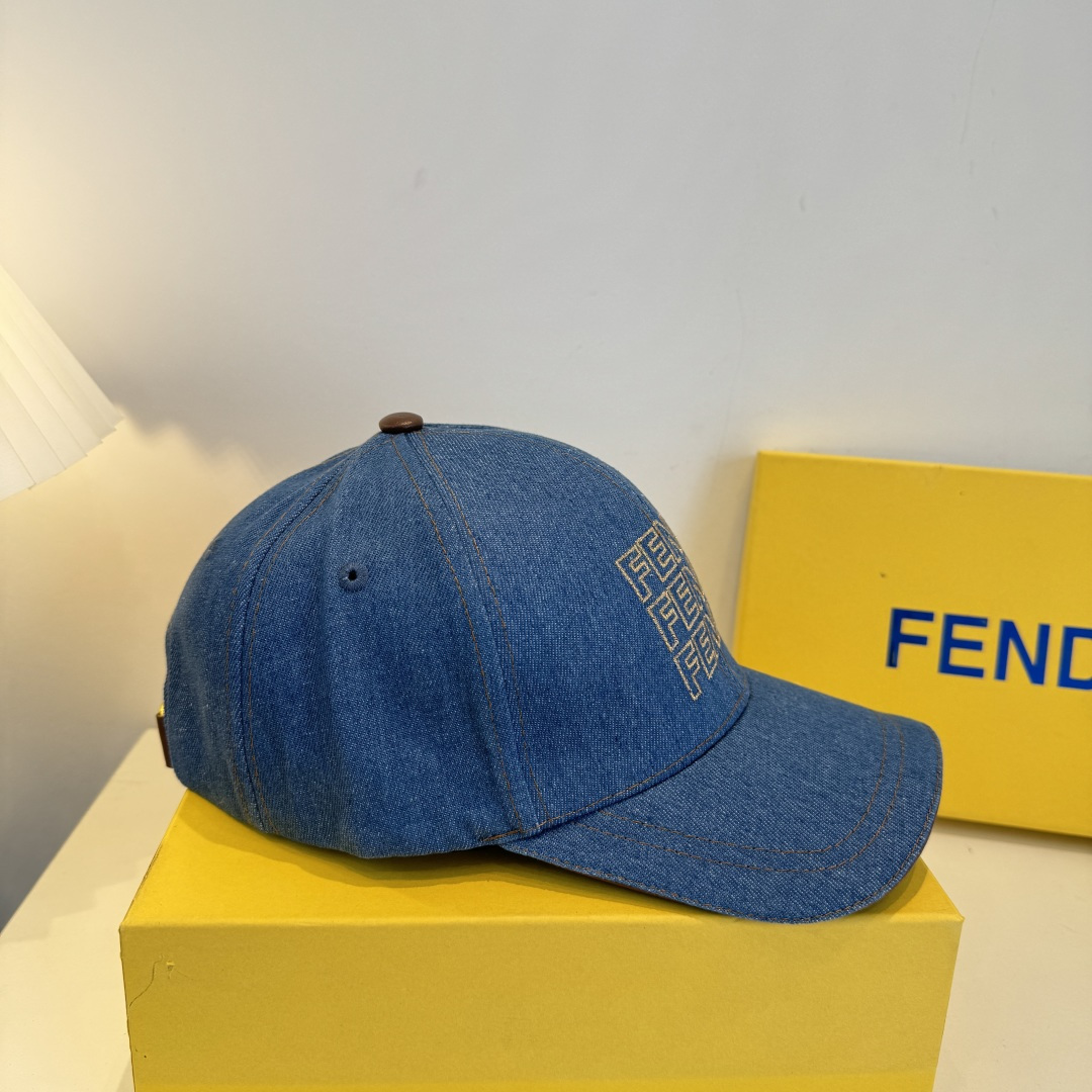 Fendi Denim Baseball Cap
