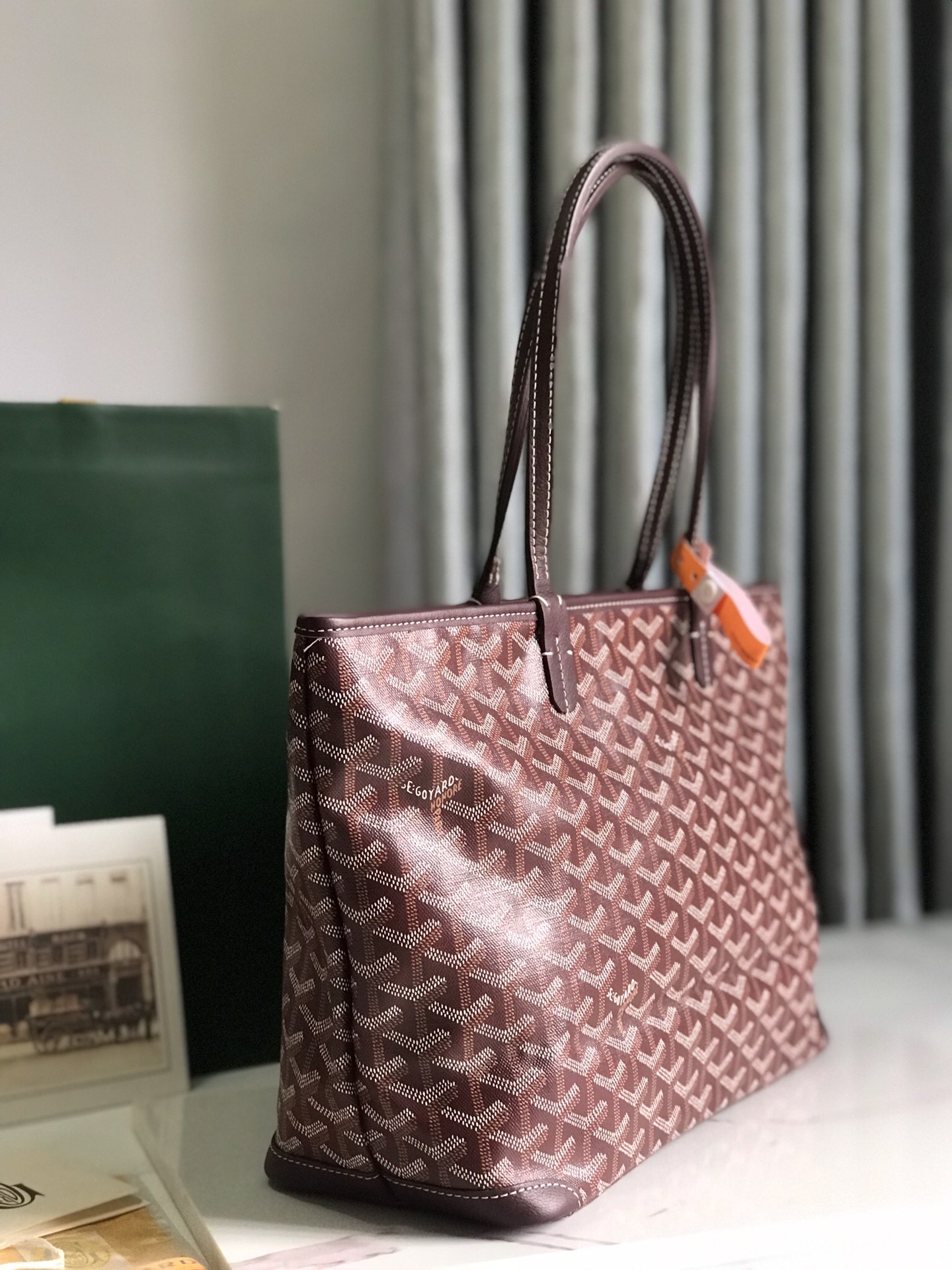 Goyard Saint Louis Artois PM Bag in Bordeaux