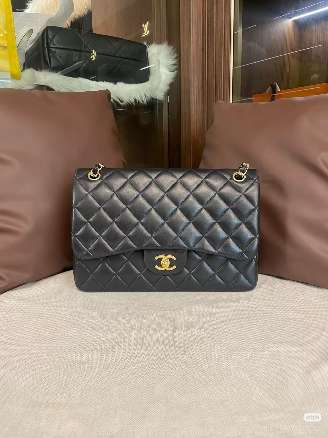 Chanel bags Lambskin CF Large 30CM