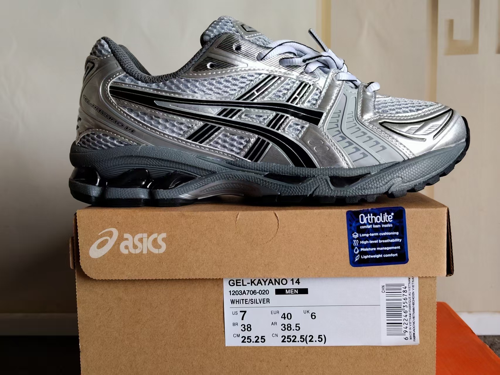 ASICS 1203A706-020 US Men's Sizes6 to 11 in half sizes Liquid Silver Shoes tianlong