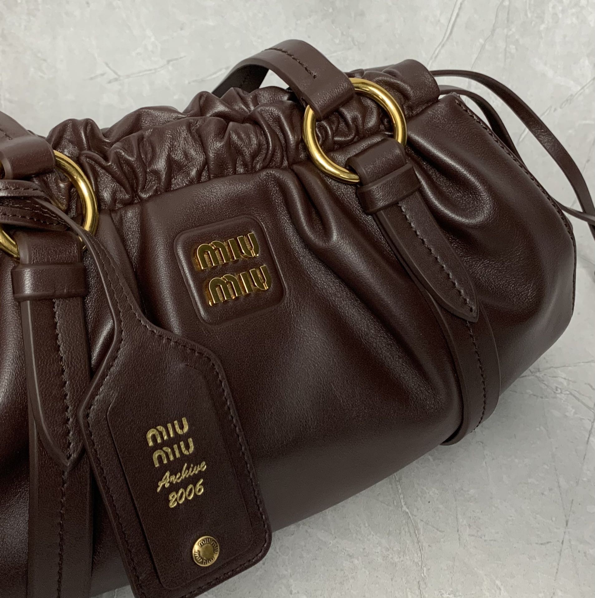 Miumiu Joie Nappa Leather Bag