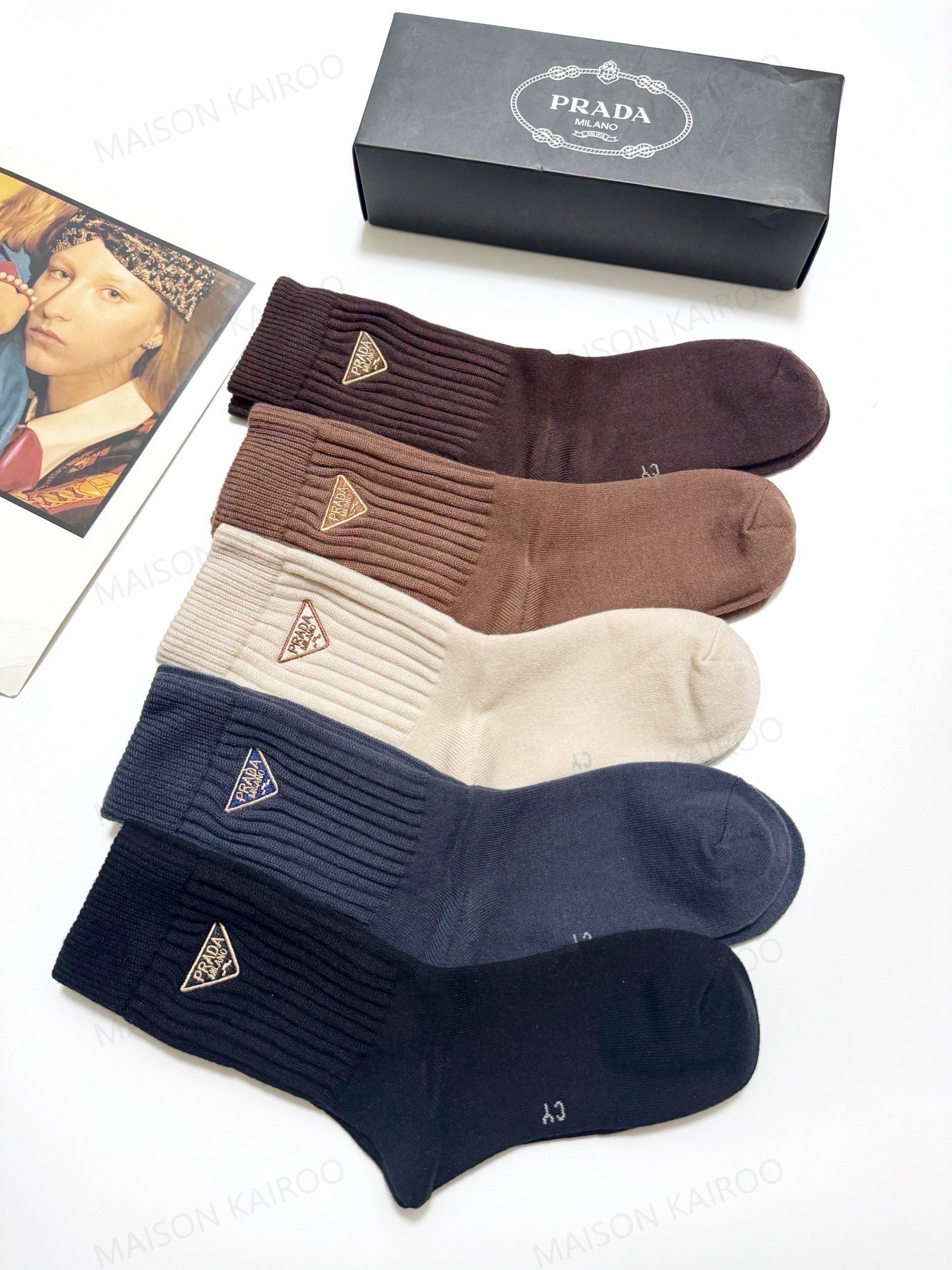 Prada Socks 5-Pack - KAIROO