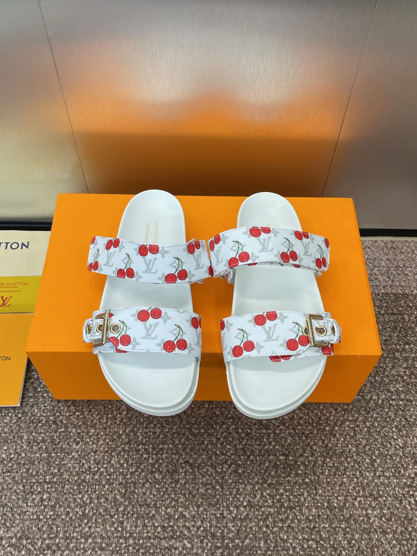 LV Monogram Canvas Slides Slippers