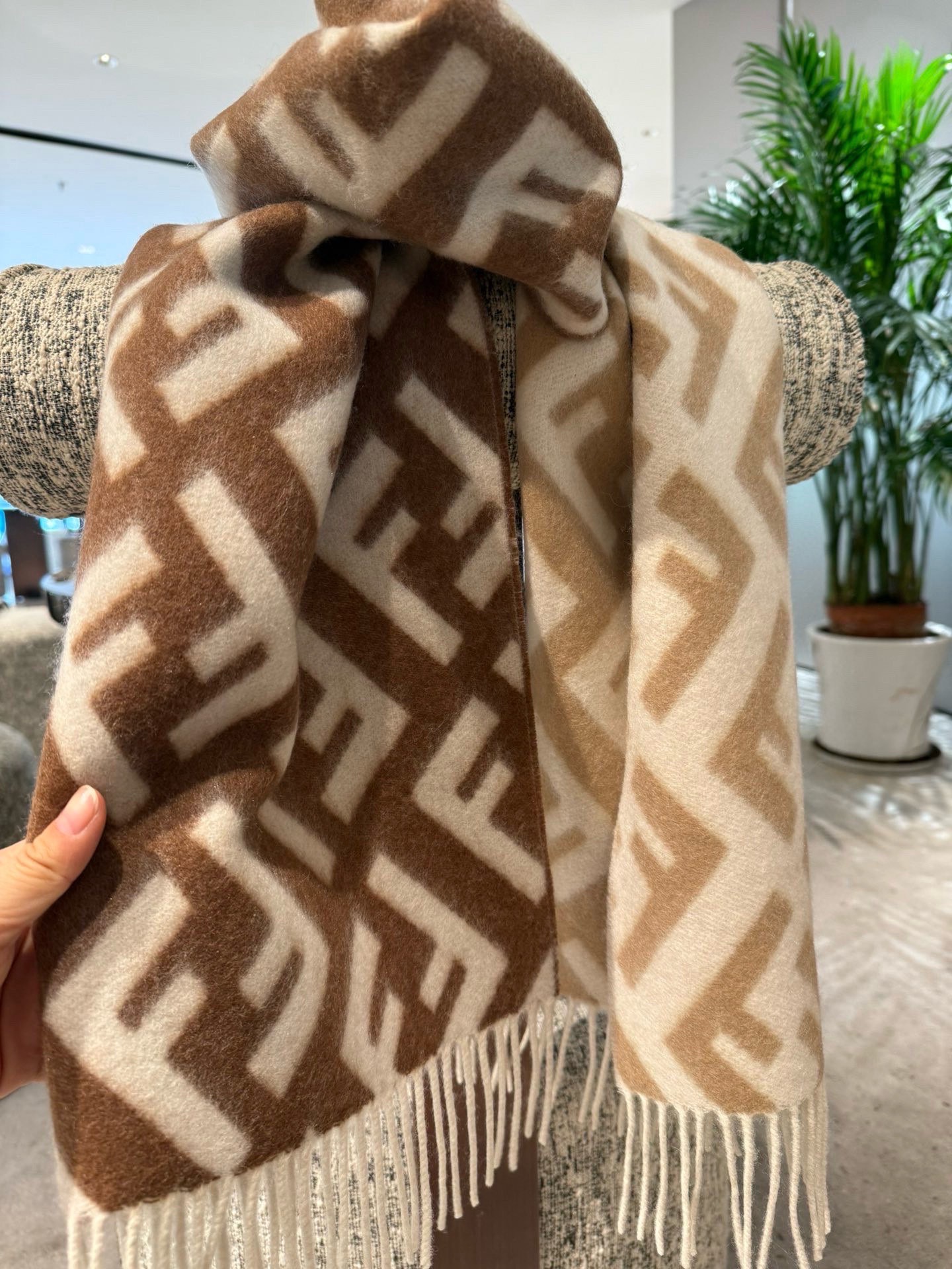 Fendi FF Cashmere Scarf