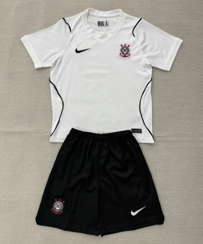 Kids Corinthians Home Suit 26/27 | Soc Jersey - Premium Football Jersey