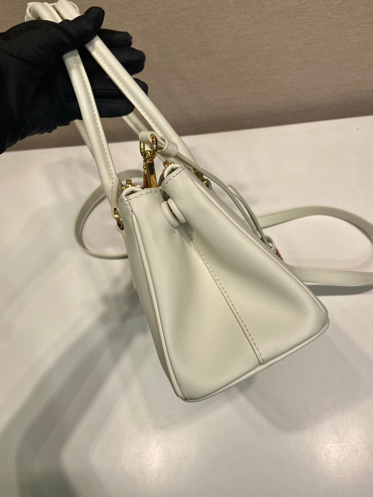 Prada PRA New killer bag white calfskin 340497