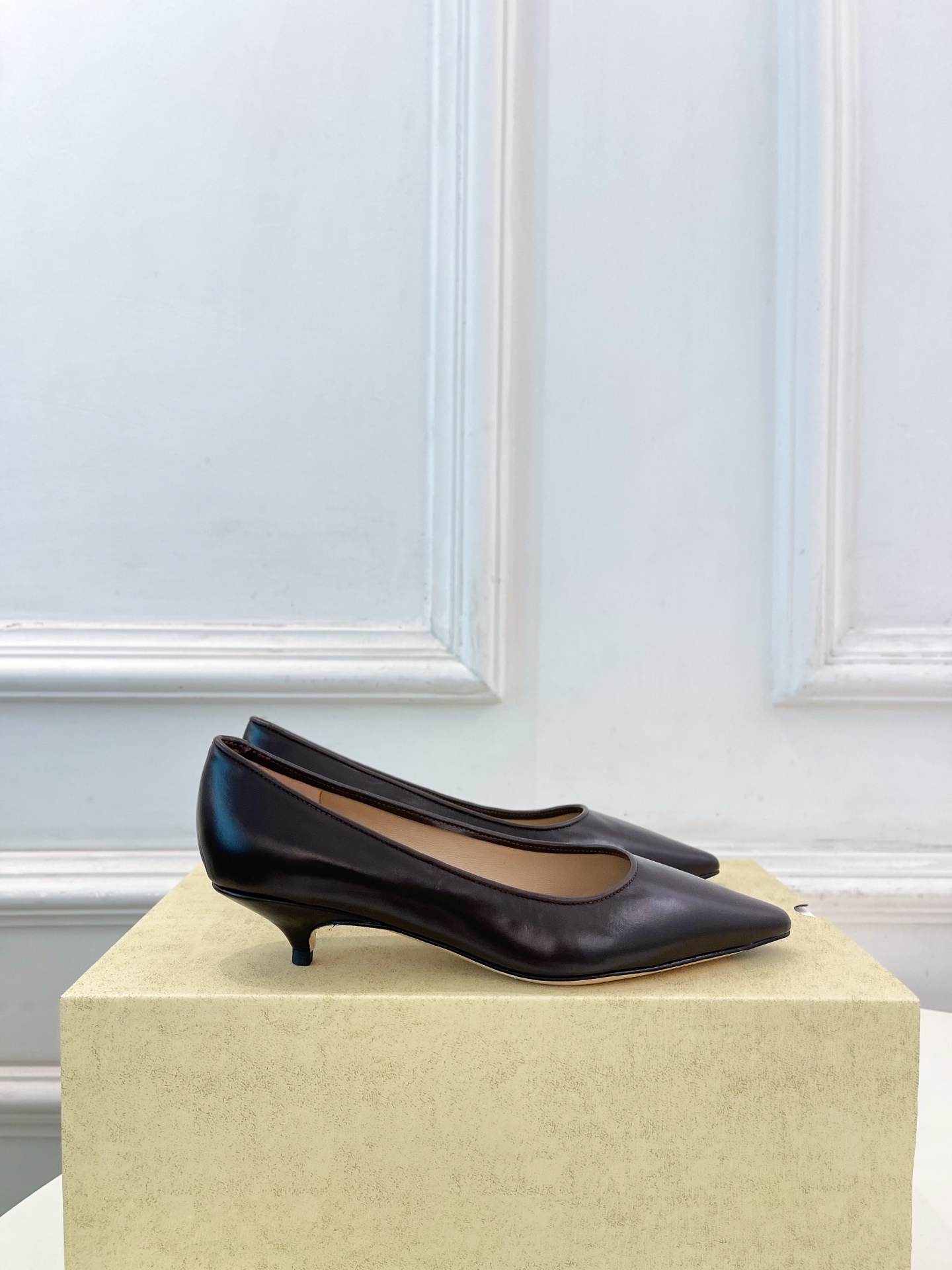 The Row Low Heel Lambskin Pump