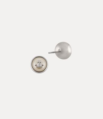 2026 New Vivienne Westwood Silver Tone Round Saturn Orb Stud Earrings for Women, Trendy Y2K Aesthetic Minimalist Jewelry, Perfect for Daily & Office Wear
