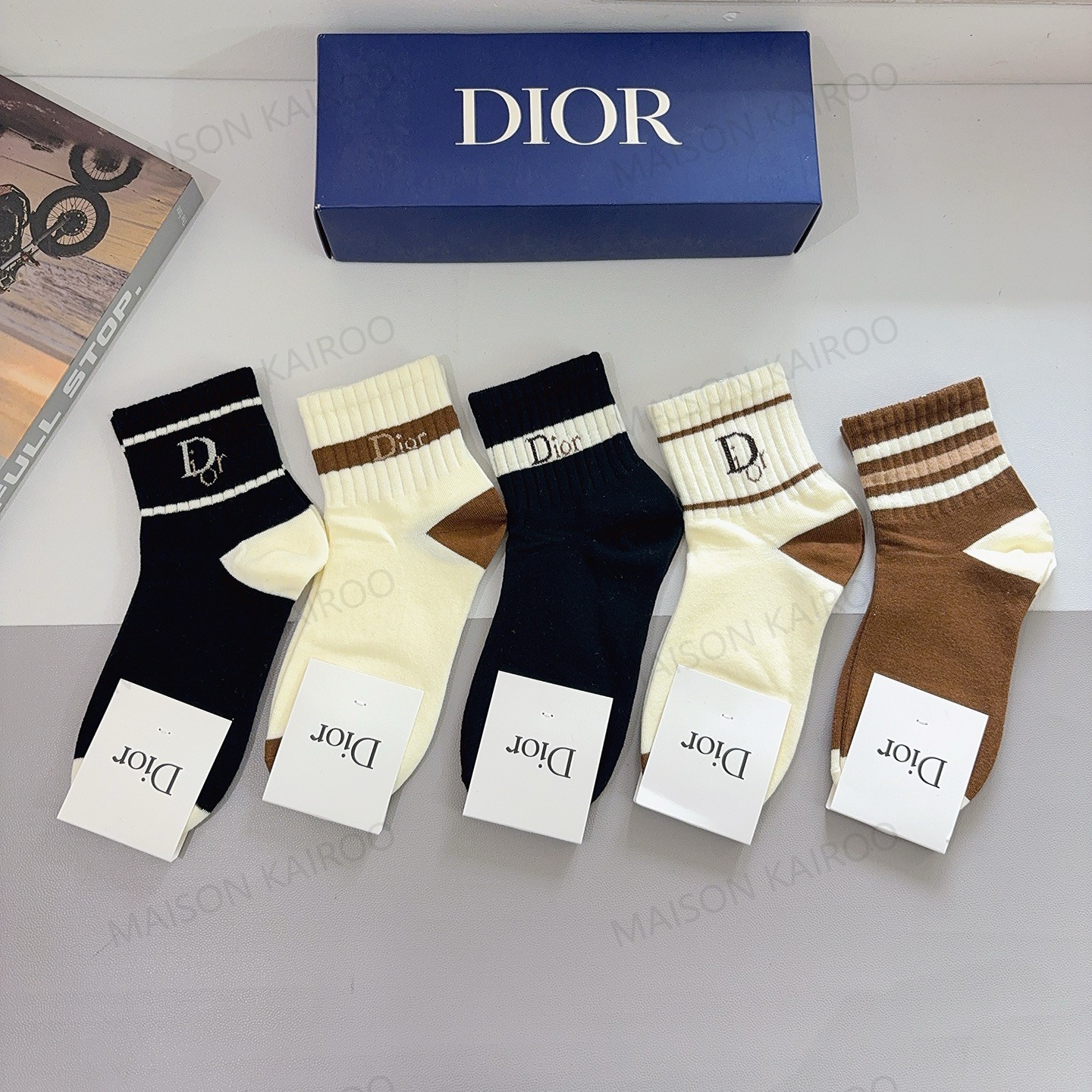 Dior Socks 5-Pack - KAIROO