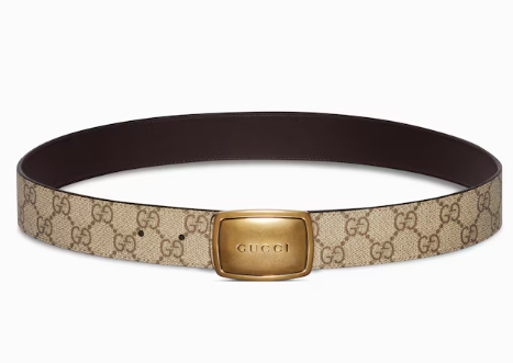 Gucci Belt with plaque buckle 3.5cm