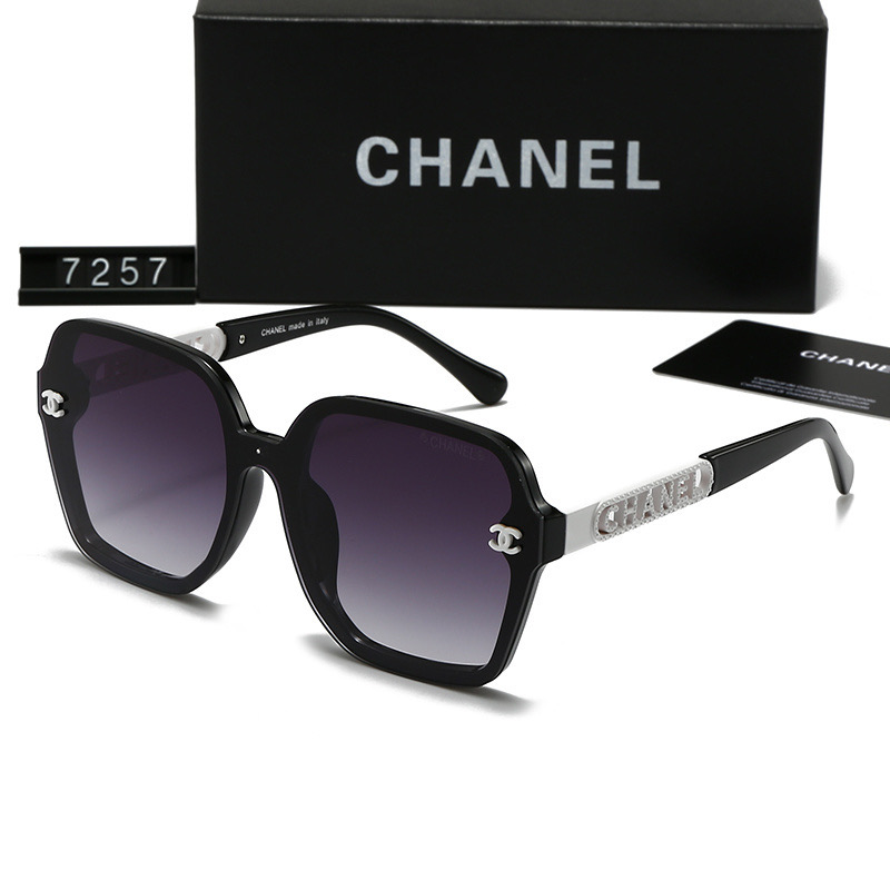 Chanel Classic Square Acetate Sunglasses With Logo Temples - KAIROO