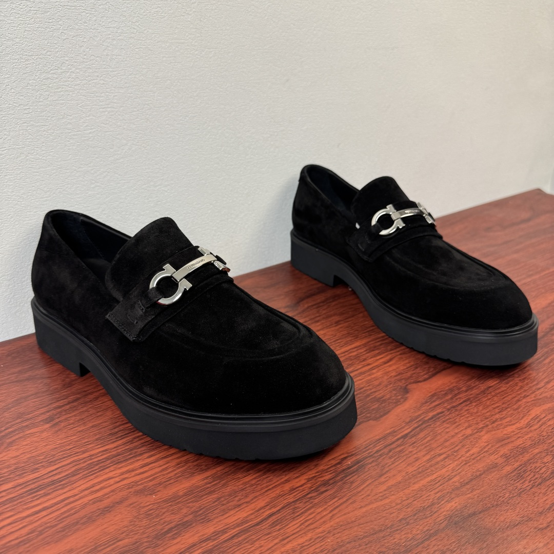 Ferragamo Men's Suede Loafer
