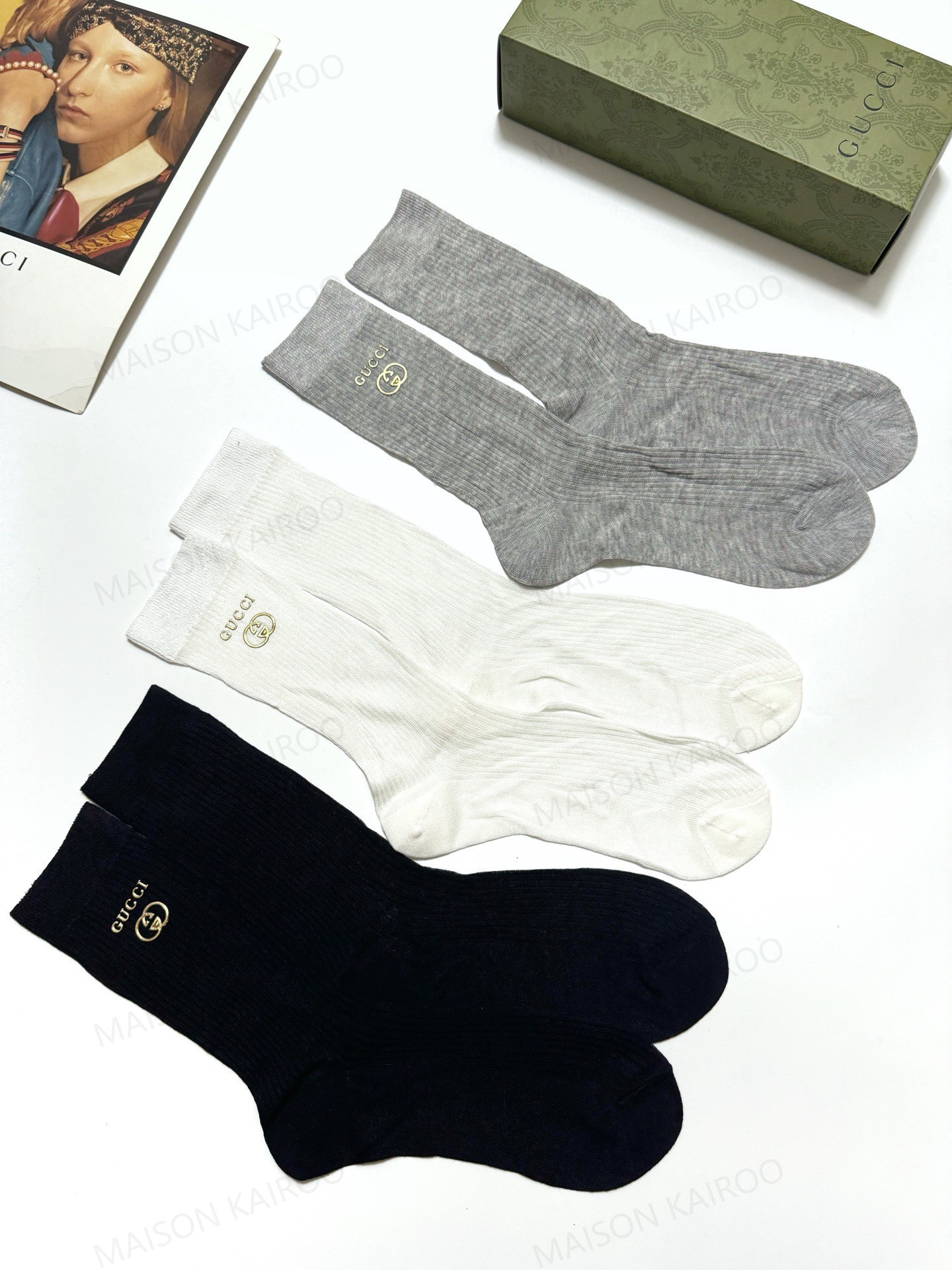 Gucci Socks 3-Pack - KAIROO