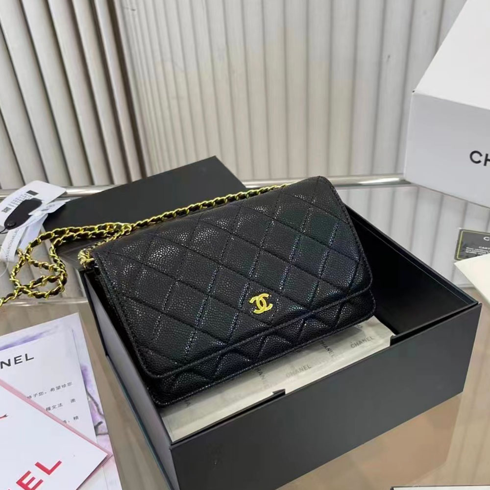 Chanel  WOC Quilted Caviar