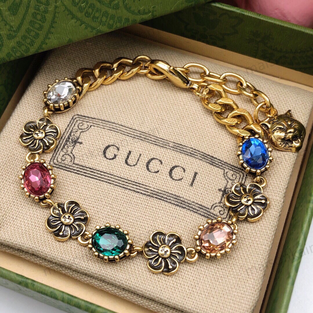 Gucci Multicolored Crystal Bracelet - KAIROO