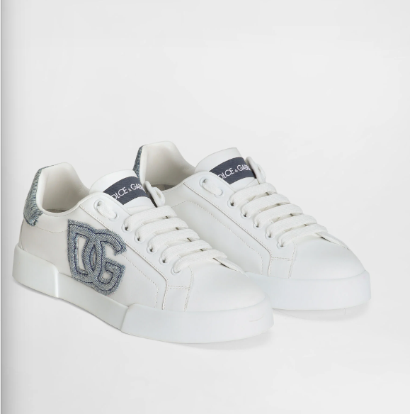 D&G Unisex Leather Sneakers