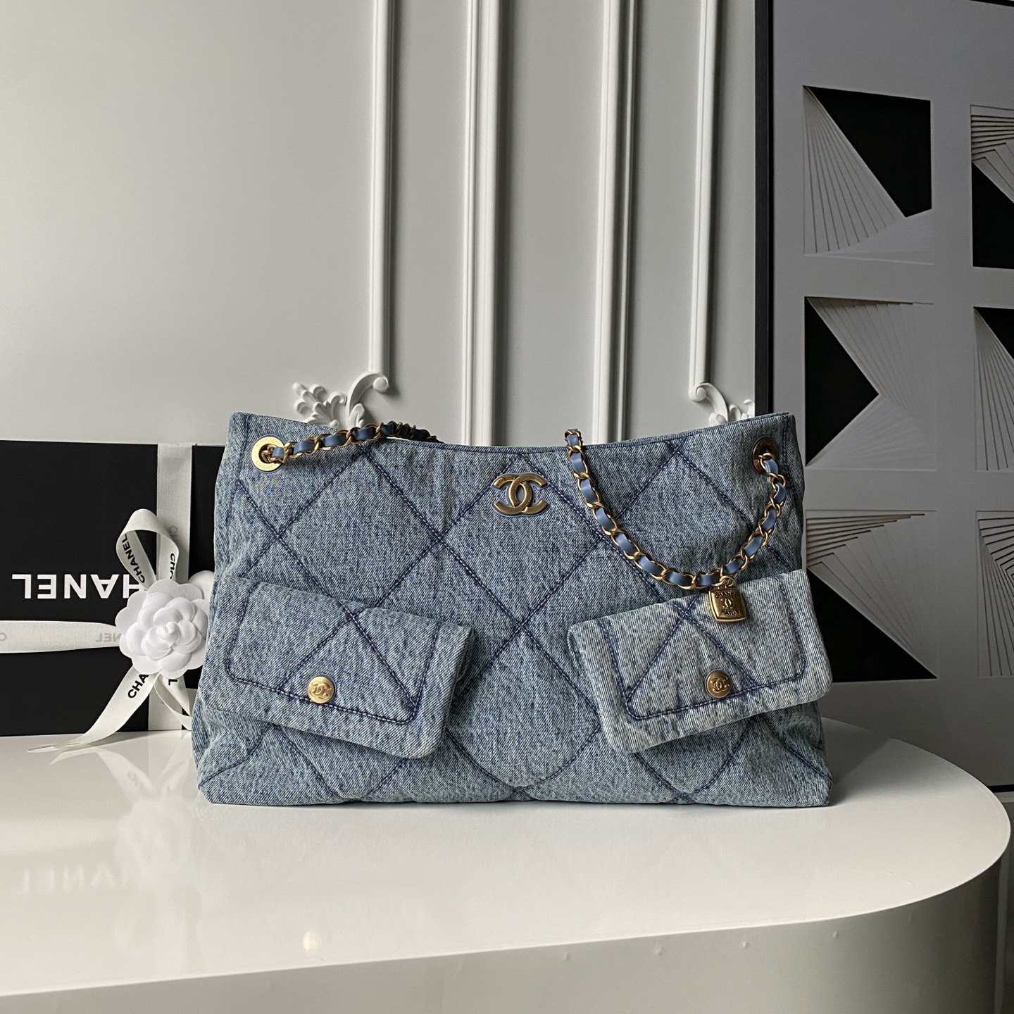 Chanel Bags Denim AS5740 (10A Mirror Version)