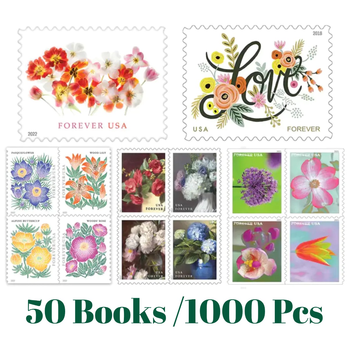 🔥Flower Collection（$14.9/5 Books） - PostMarks