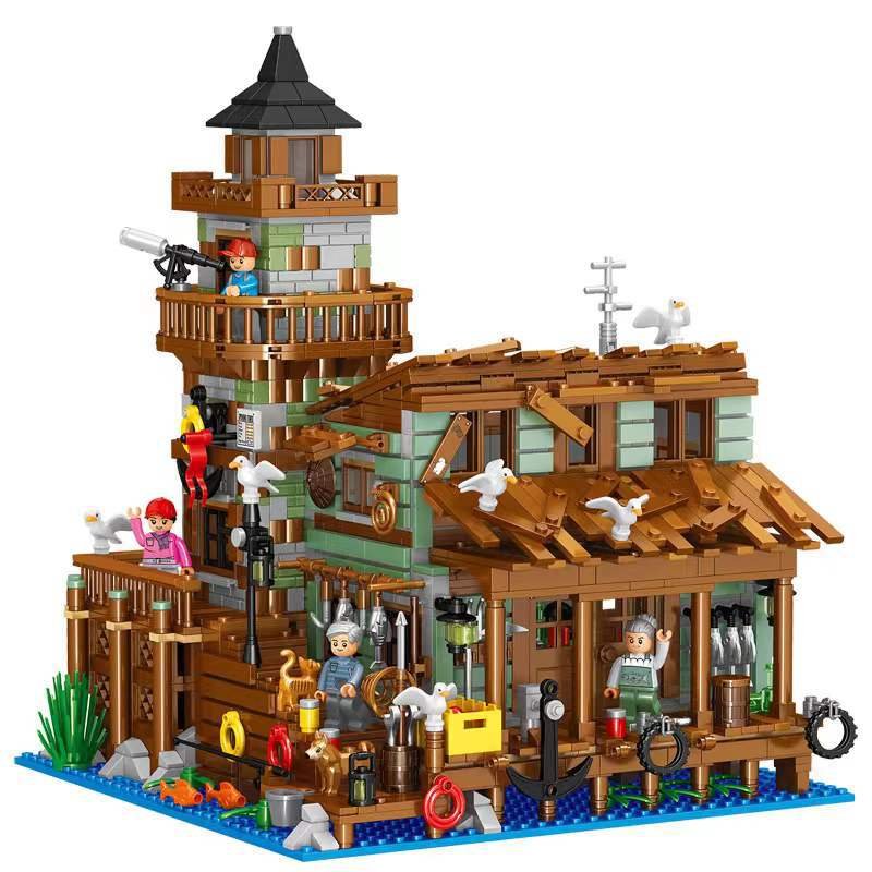 QunLong 00981 - Fishing Village Cabin(Mini Block)