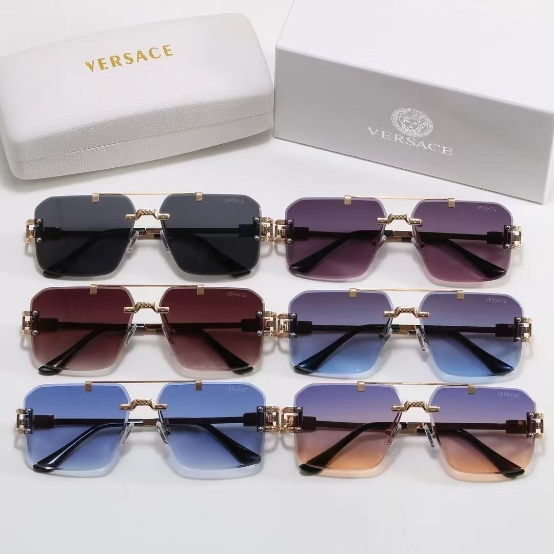 Versace Medusa Gradient Rimless Sunglasses Top quality - KAIROO