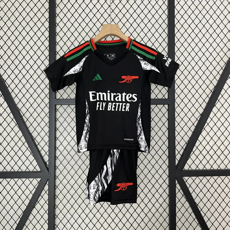 24-25 Arsenal Away Soccer Kids Kit Jersey+Shorts