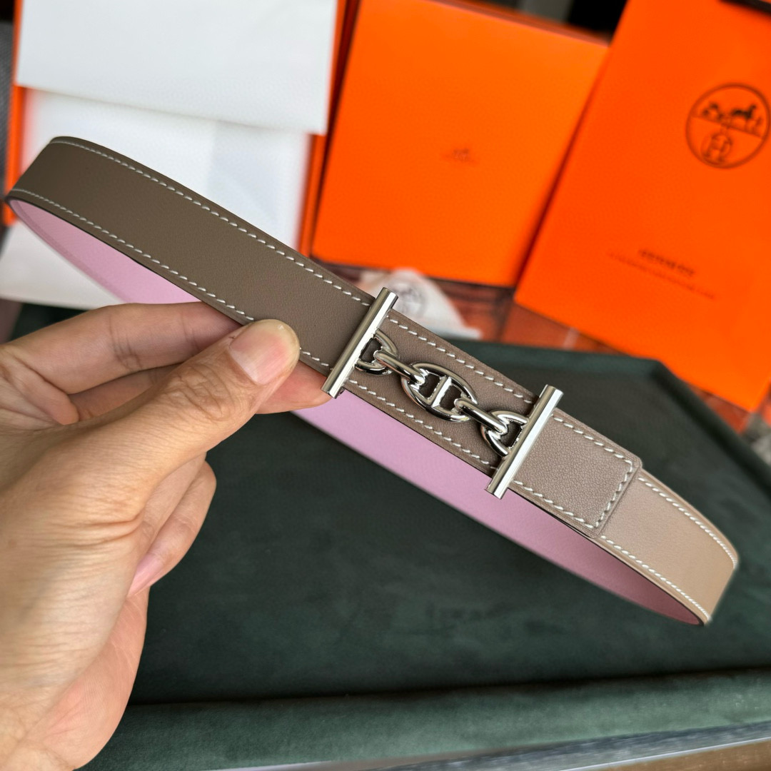 Hermes Lagune  Reversible Leather Belt 24mm