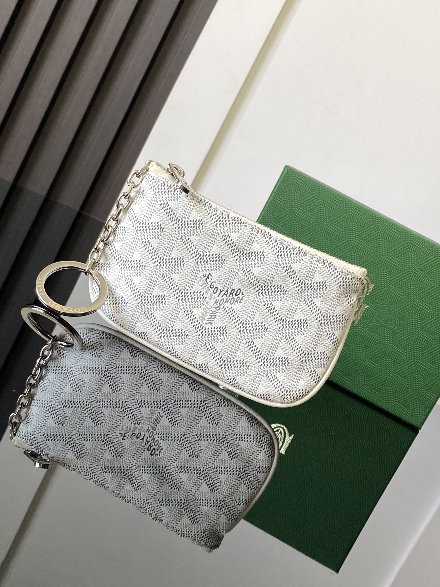 Goyard Sénat Nano Key Pouch-White