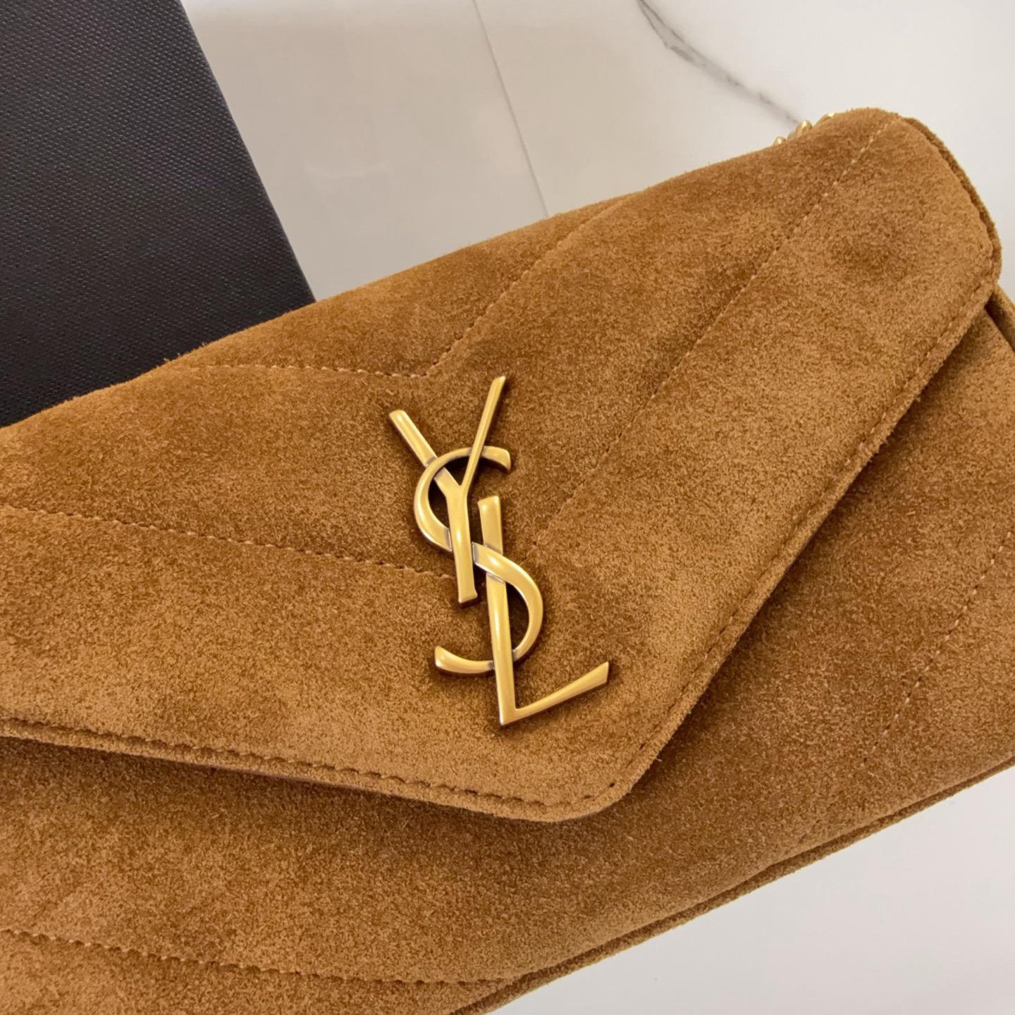 Saint Laurent ysl suede crossbody bag