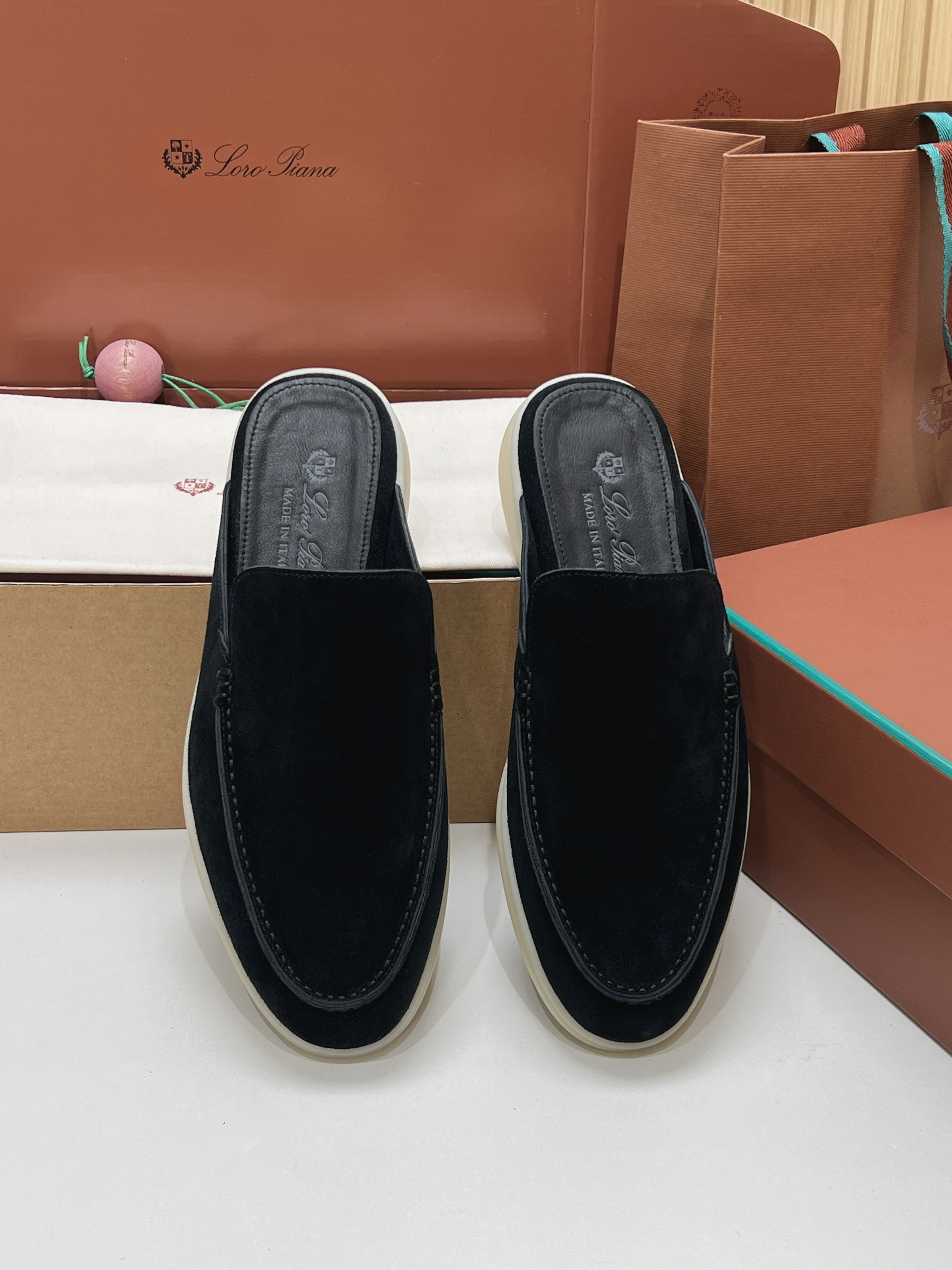 Loro Piana Men's Suede Mule