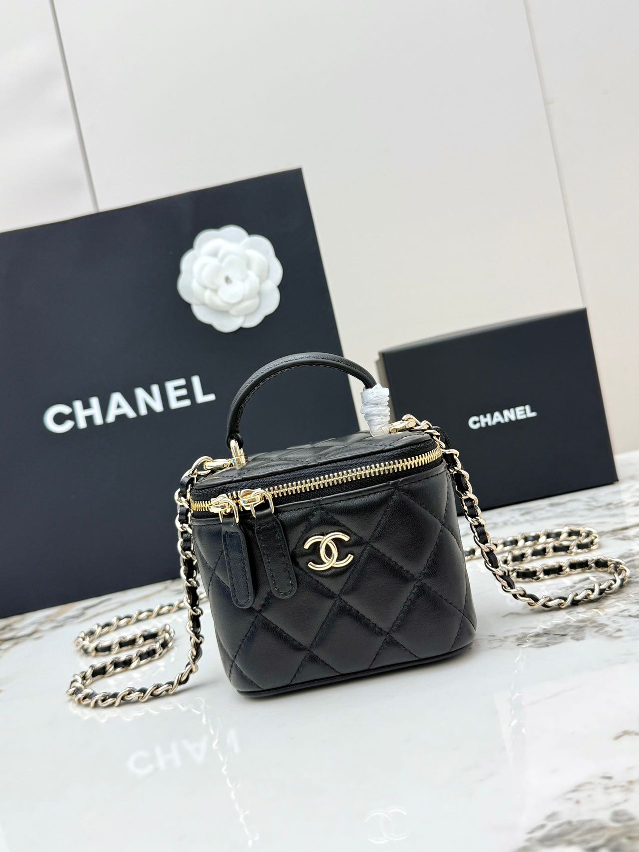 Chanel Mini Top Handle Vanity Case