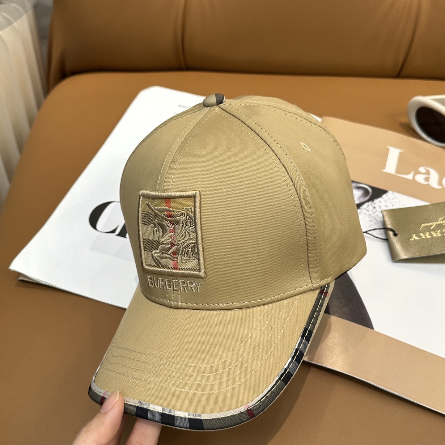 Burberry Check Baseball Cap