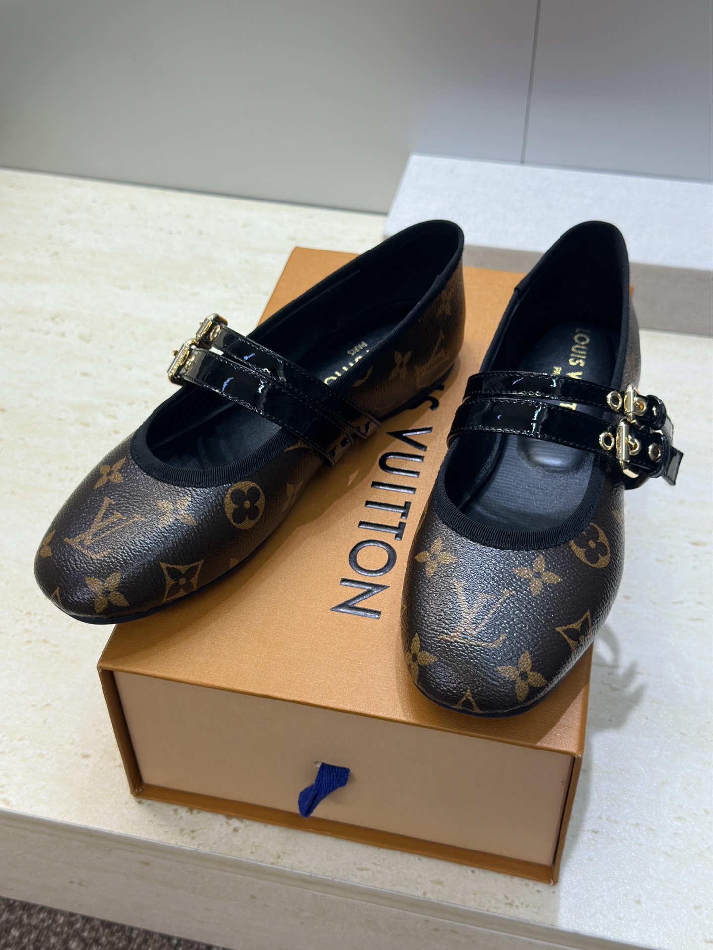 LV Monogram Canvas Ballet Shoes