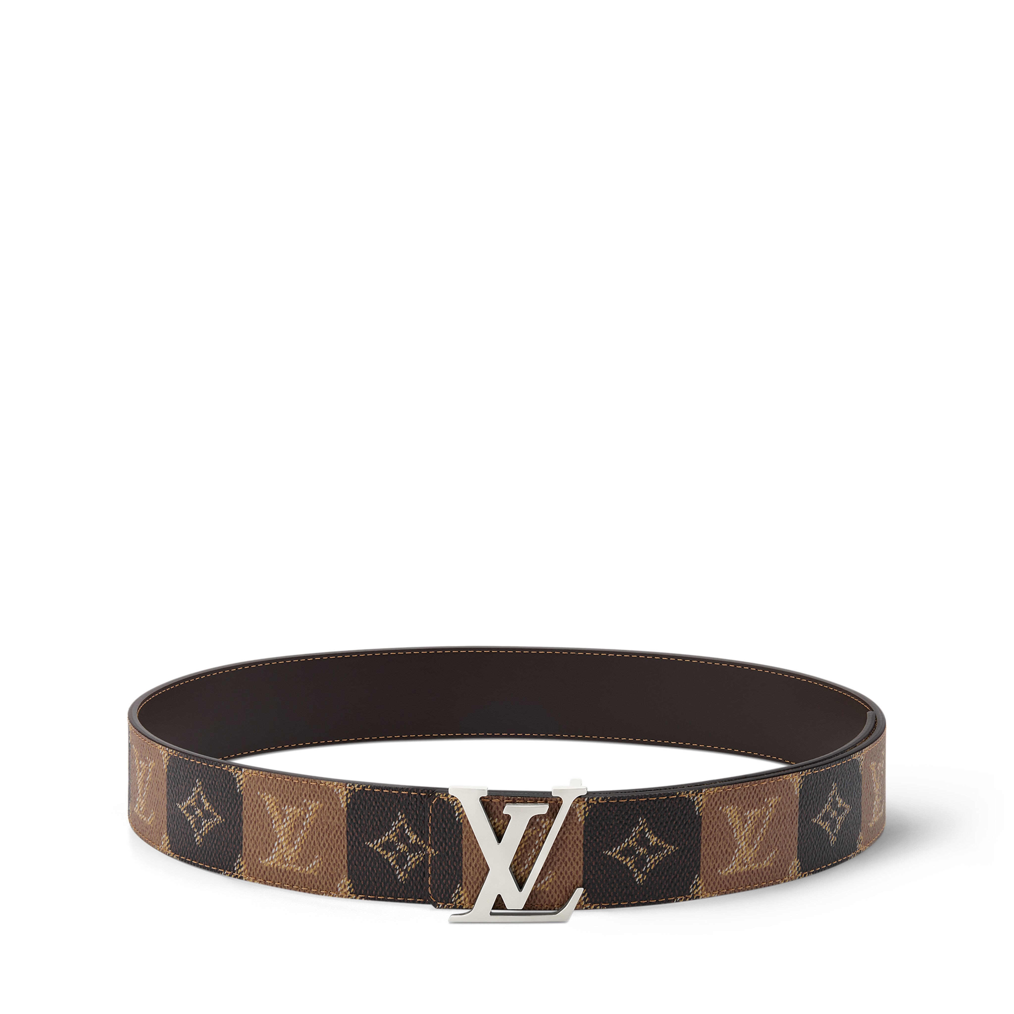 ベルト･LV イニシャル カレッジ モノグラム･ヘリテージ 40MM リバーシブル