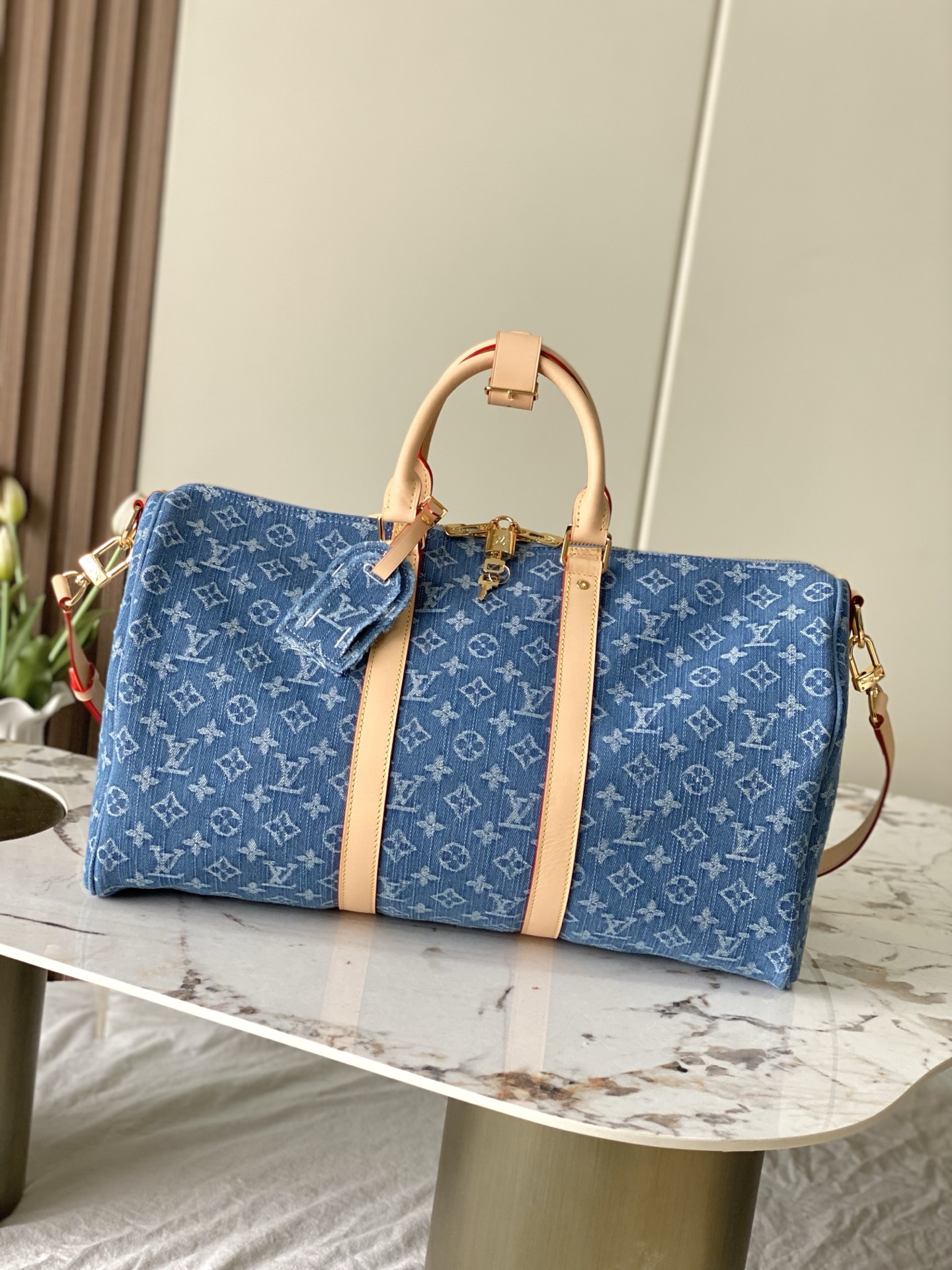 LV Travel Bag M27943 iconic Keepall 45 Bandoulière