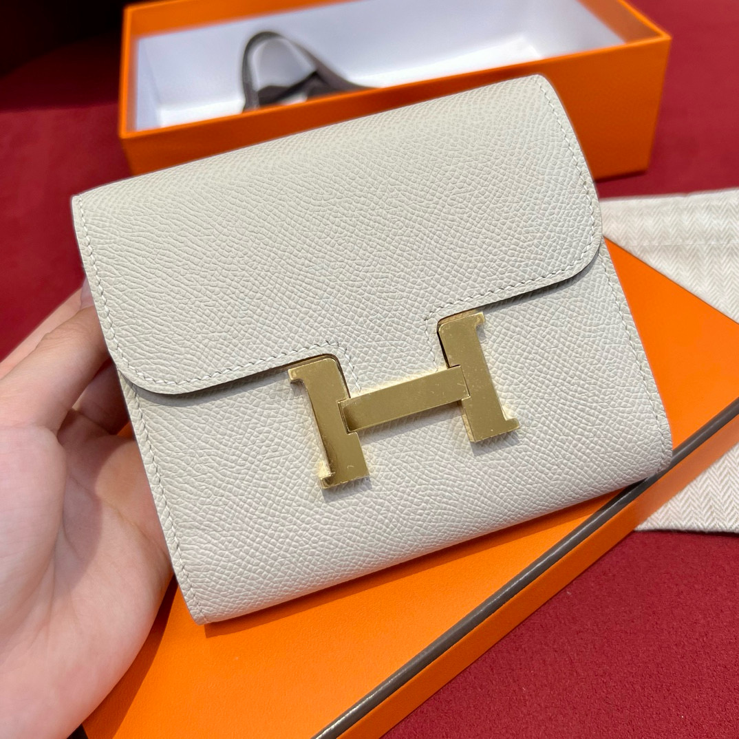 Hermes Craie Epsom Constance Short Wallet