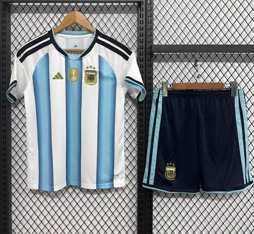 2026 Kids Argentina World Cup Home Jersey 16-28