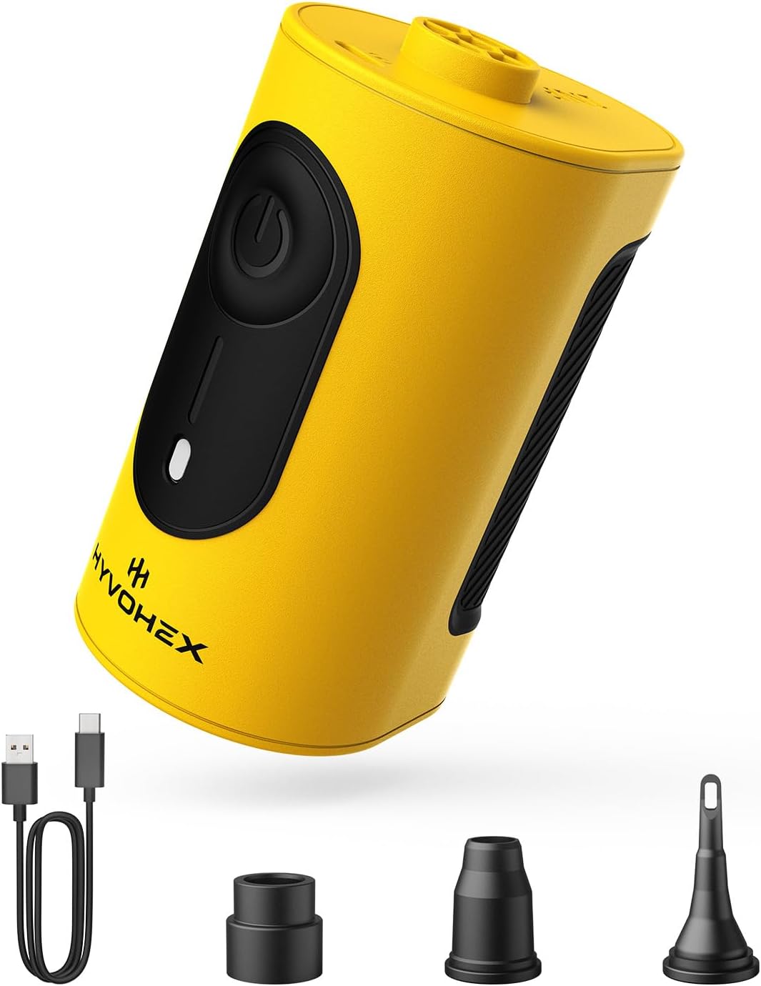 Portable Air Pump for Inflatables, 4000mAh Ultra Fast Air Mattress Pump with Advanced Heat Dissipation, 3 Nozzles Electric Air Pump Inflate Deflate for Sleeping Pads, Pool Floats