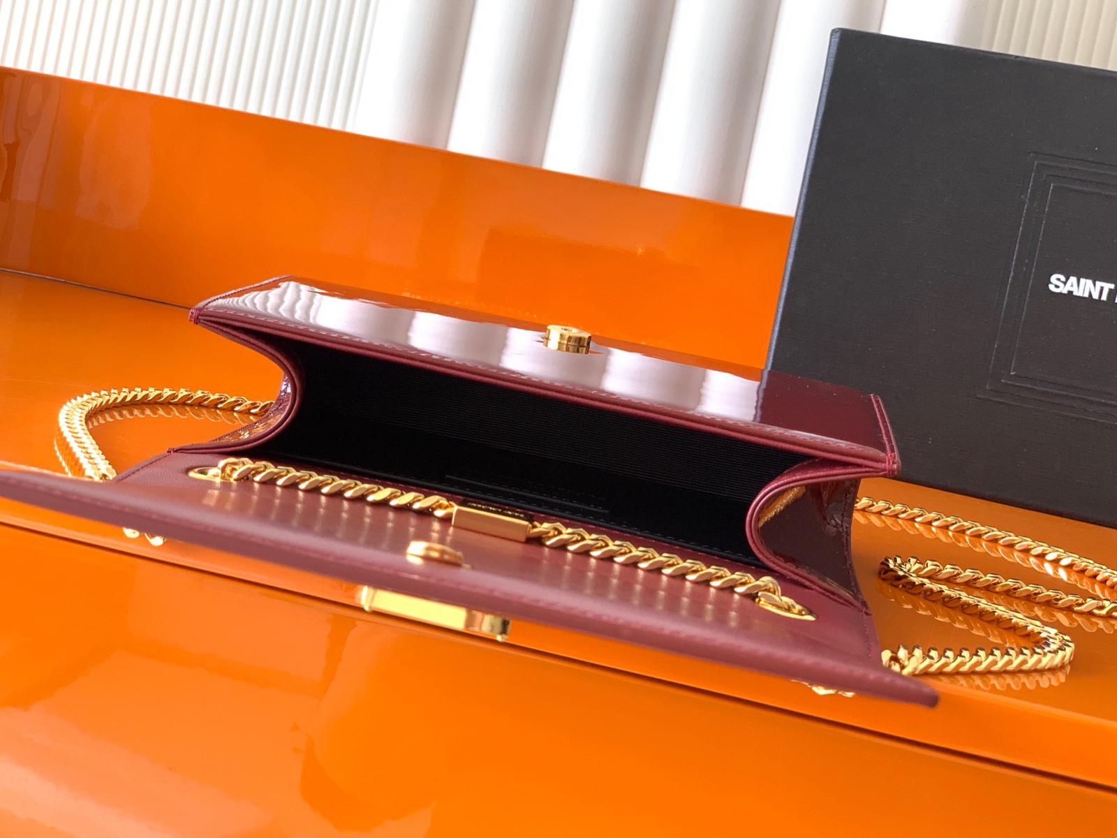 YSL Saint Laurent red crossbody bag