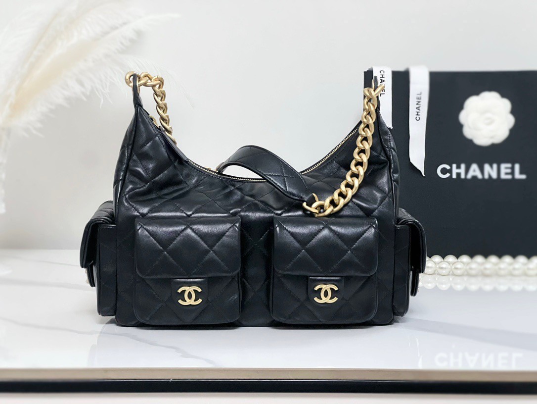 Chanel Bags hippie bag hobo large raw leather