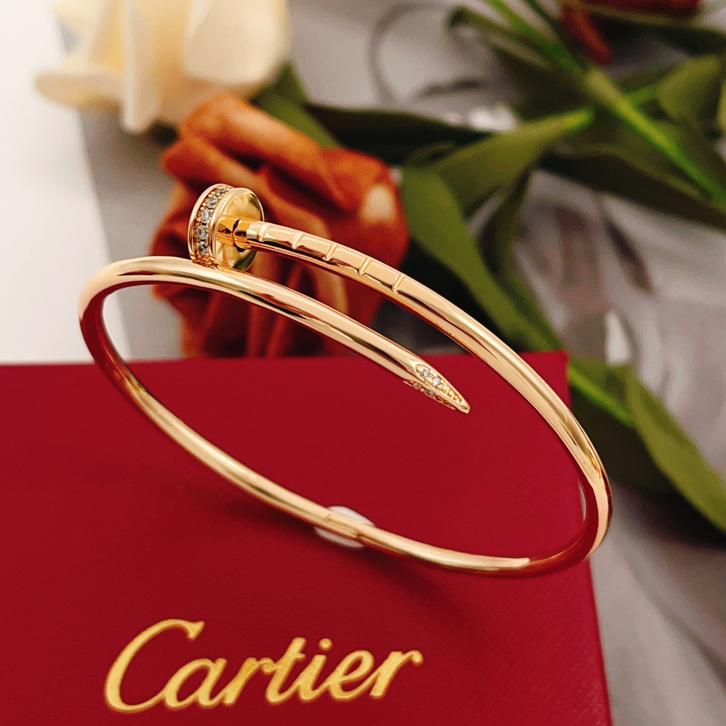 Cartier Fashion Designer Bracelet 17cm-Pink gold