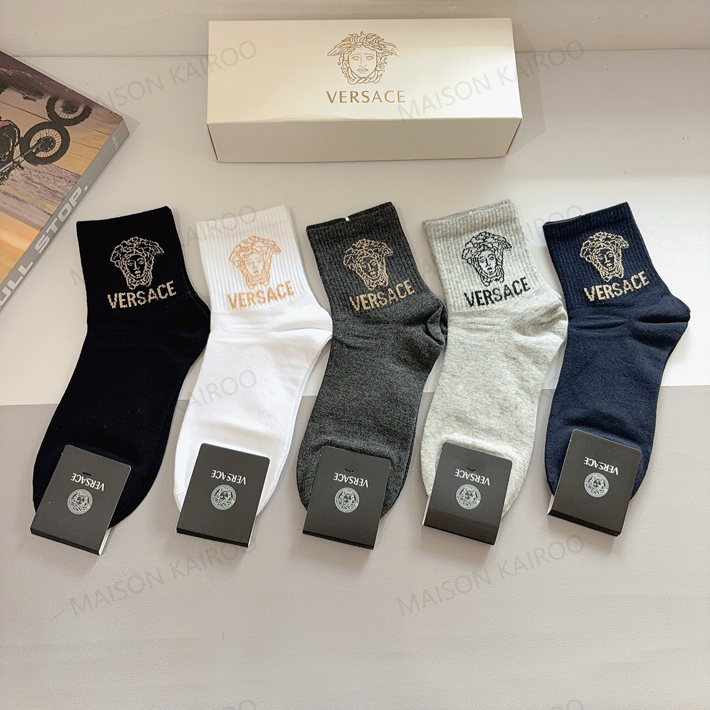 Versace Socks 5-Pack - KAIROO