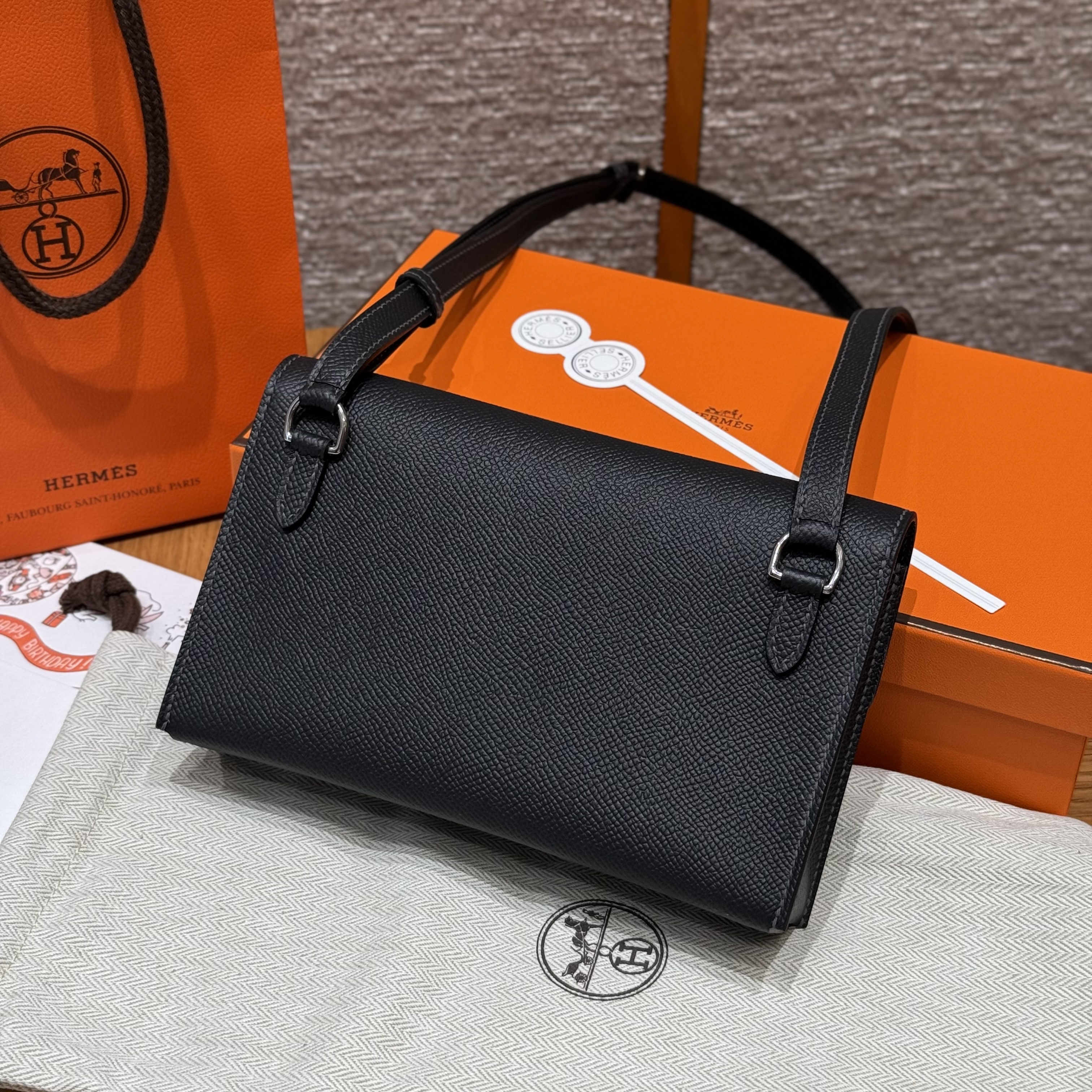 Hermes Gold Epsom Snap Wallet