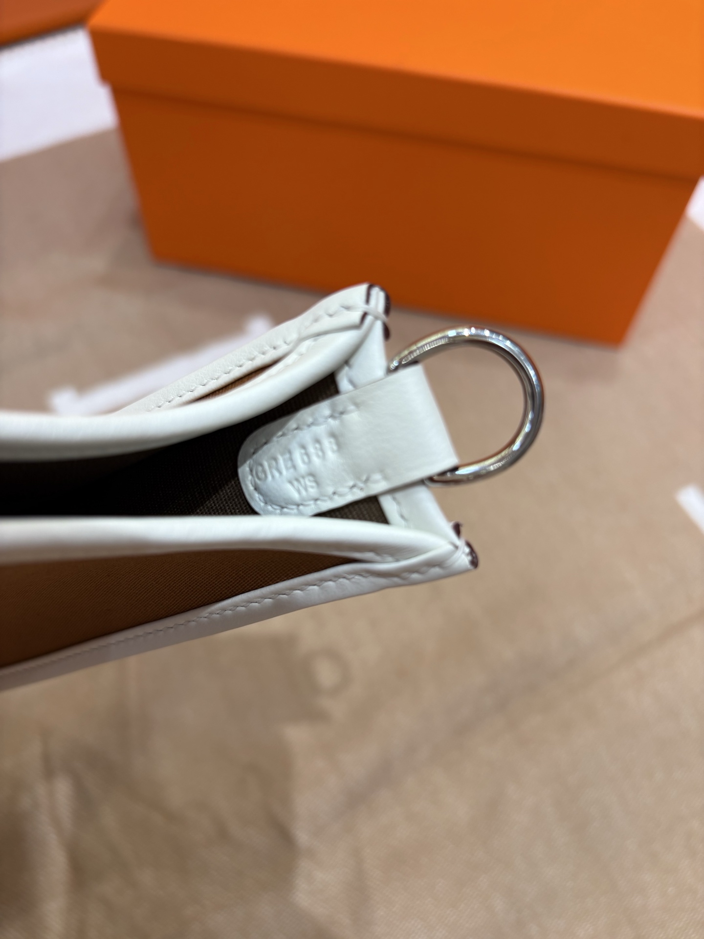Hermes Evelyne canvas crossbody bag