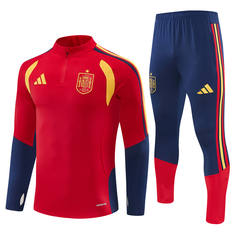 Adult/ Kids 2526 Spain Training Suit - Red